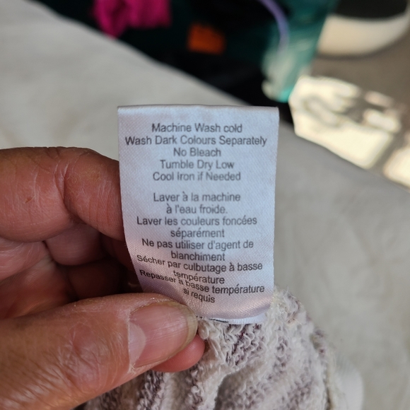 TNA Purple stripe pullover hoodie/ size XS - Picture 9 of 10